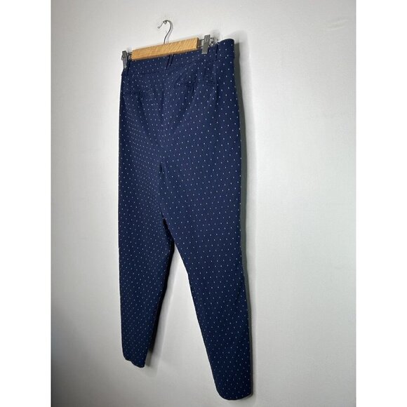 Lane Bryant Womens Blue White Polka Dots Dress Pants Size 14 - Picture 10 of 14